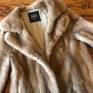 Genuine mink fur coat